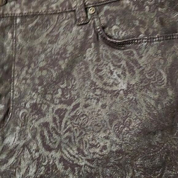 NYDJ Black Skinny Pattern Lift Tuck Jeans Women's Size 18W - Picture 6 of 6